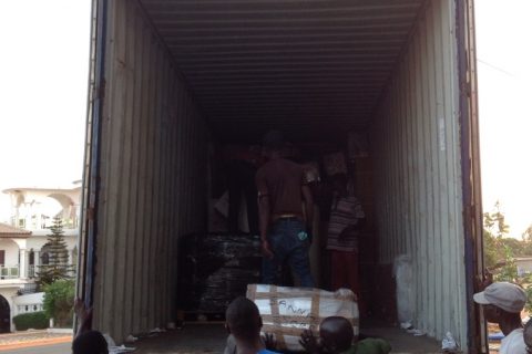 Gambia - off-loading 2